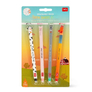 44 Set 4 gumovacích per Legami Farm Sweet Farm - Set Of 4 Erasable Gel Pens - Cow + Piggy + Donkey + Rooster - 0.7 mm - Black/Pink/