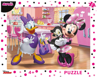Puzzle Růžová Minnie 40 dílků deskové - 